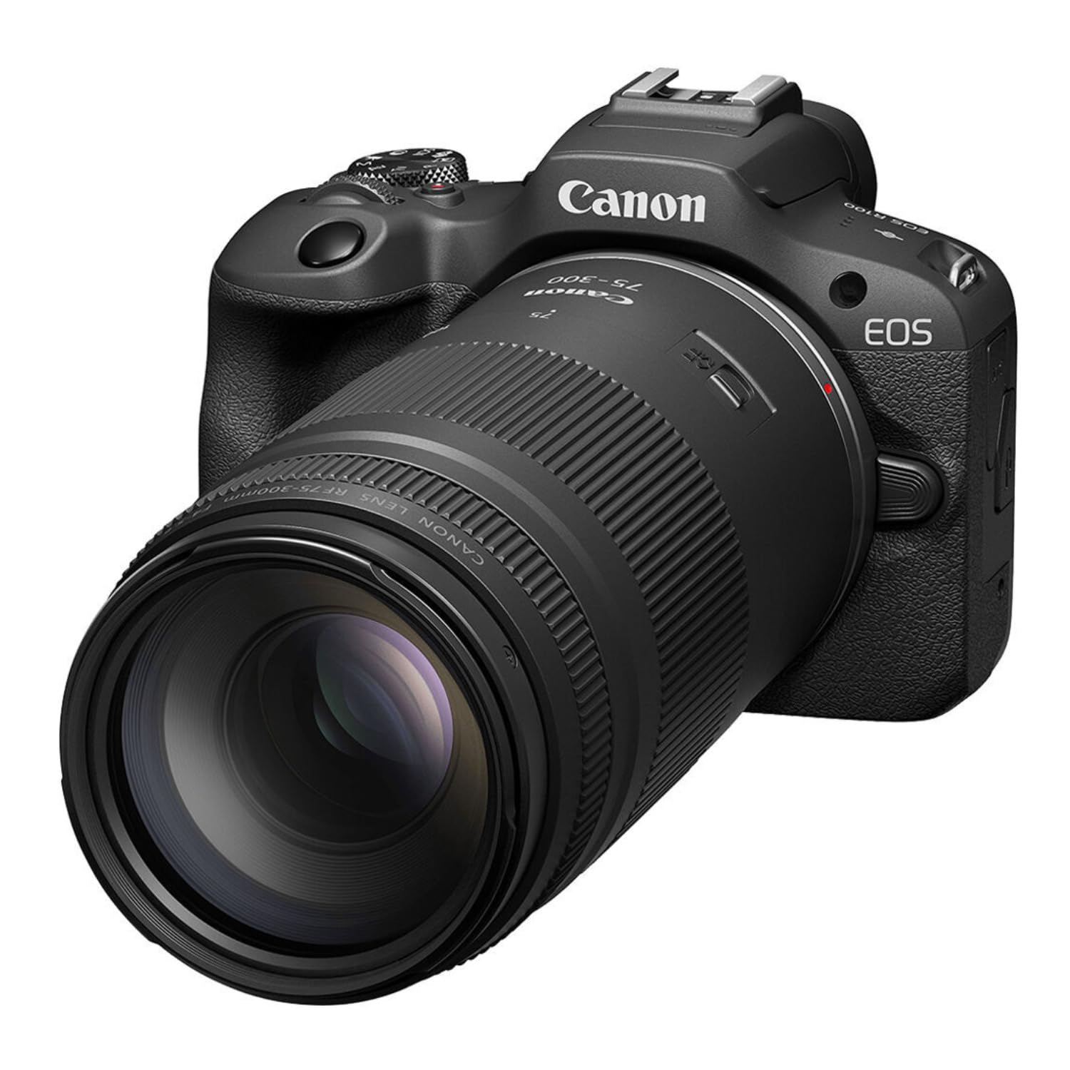 Canon EOS R100 Mirrorless Camera with 18-45mm Lens and 75-300mm