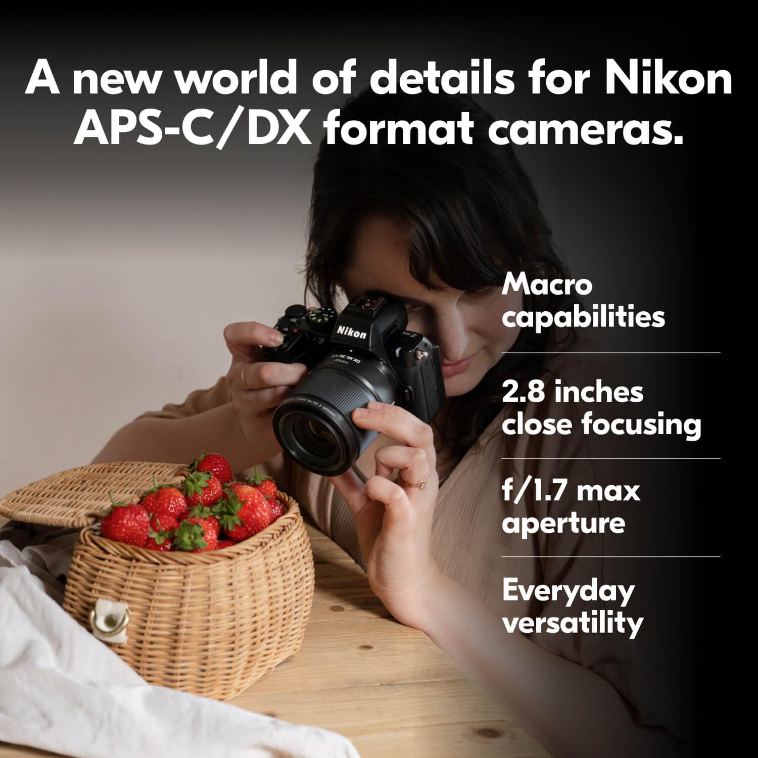 Nikon NIKKOR Z DX MC 35mm f/1.7 Lens | eBay